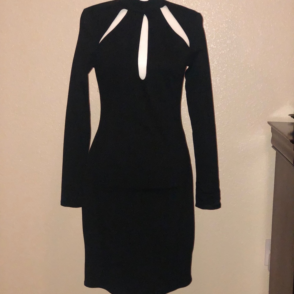 NWOT Black High Neck, Cocktail Dress